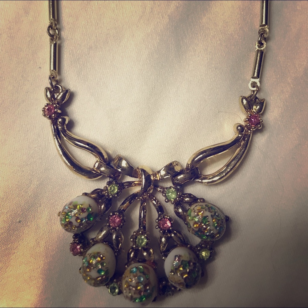 Vintage necklace with matching earrings.